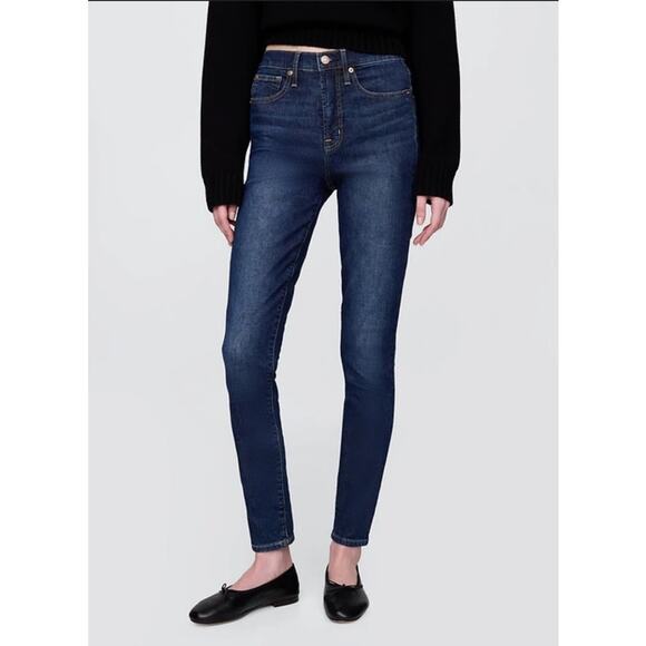 Gap 1969 Mid Rise True Skinny Denim Blue Jeans US Women's 27 - Picture 1 of 8